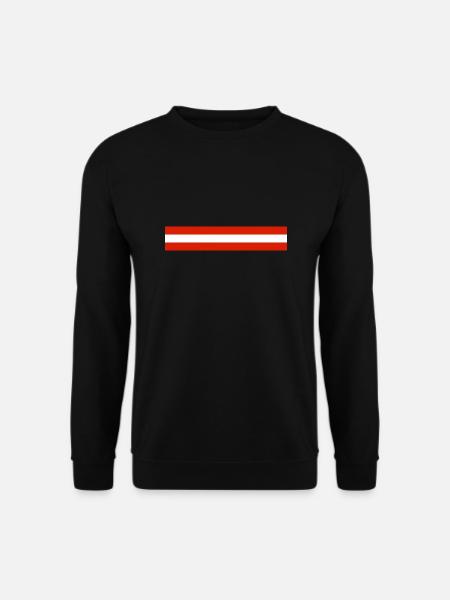 Österreich Fahne Banner - Unisex Sweatshirt - black