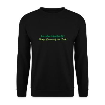 Agriculture - Unisex Sweatshirt - black - Front - Alina (178cm) & Michal (187cm)
