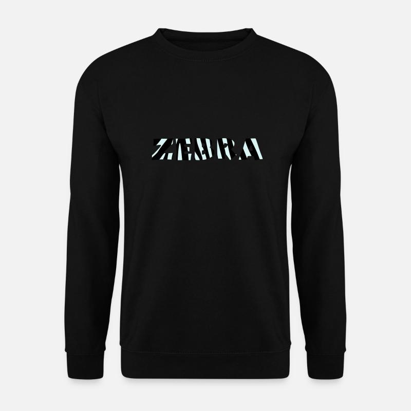 zebra - Unisex Sweatshirt - black