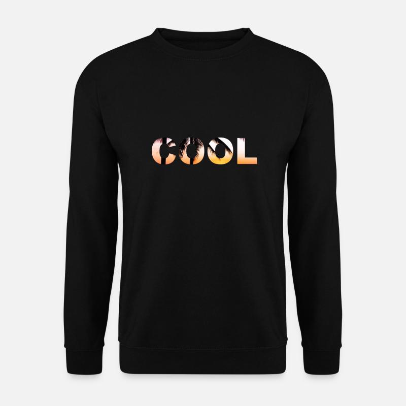 COOL cool cool cool font - Unisex Sweatshirt - black