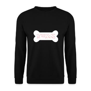 Hundehalter im Training - Unisex Pullover - Schwarz - Vorne - Alina (178cm) & Michal (187cm)