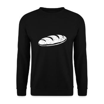 Brot - Unisex Pullover - Schwarz - Vorne - Alina (178cm) & Michal (187cm)