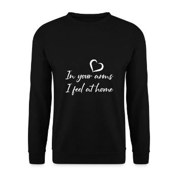 Your love completes me - Unisex Sweatshirt - black - Front - Alina (178cm) & Michal (187cm)