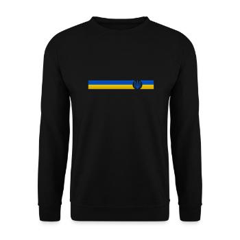 UKRAINE Sporty - Unisex Sweatshirt - black - Front - Alina (178cm) & Michal (187cm)