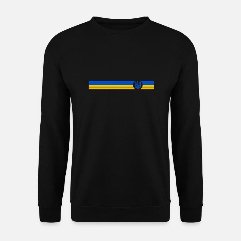 UKRAINE Sportlich - Unisex Pullover - Schwarz