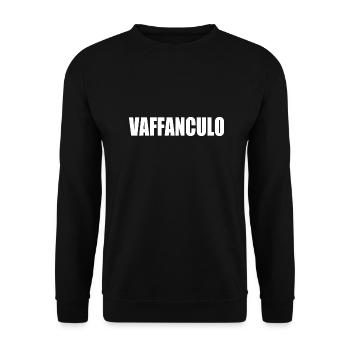 vaffanculo - Unisex Sweatshirt - black - Front - Alina (178cm) & Michal (187cm)