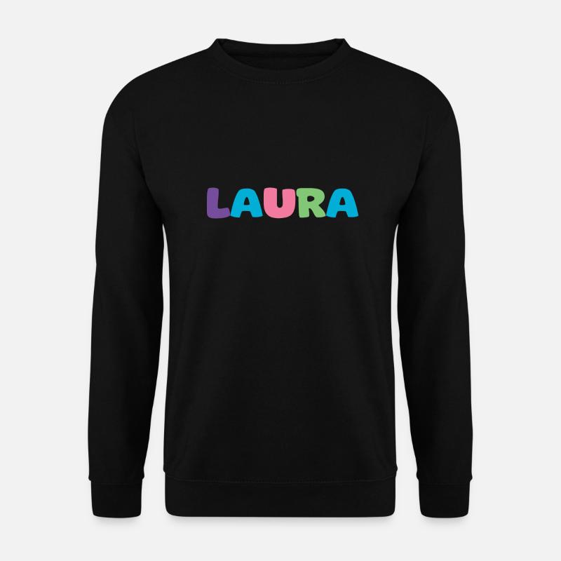 Name - Laura - Unisex Pullover - Schwarz