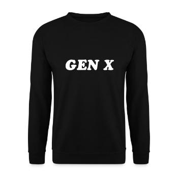 Gen X FAFO Generation X - Unisex Pullover - Schwarz - Vorne - Alina (178cm) & Michal (187cm)