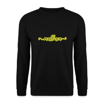 Mallorca Herz Liebe - Unisex Pullover - Schwarz - Vorne - Alina (178cm) & Michal (187cm)