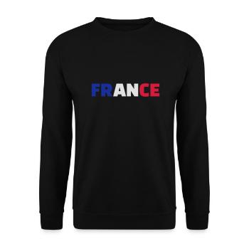 Frankreich - Unisex Pullover - Schwarz - Vorne - Alina (178cm) & Michal (187cm)