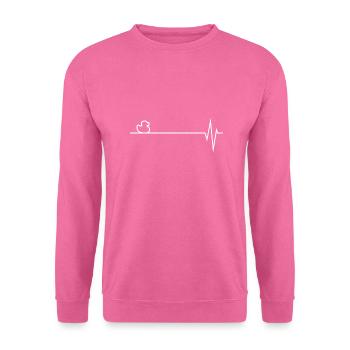 Canard Battements De Coeur Un coeur pour les oiseaux aquatiques - Sweat-shirt Unisexe - rose - Devant