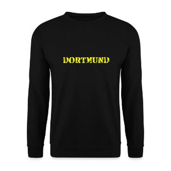 Dortmund Slogan - Ruhrpott - Deutschland - Unisex Pullover - Schwarz - Vorne - Alina (178cm) & Michal (187cm)