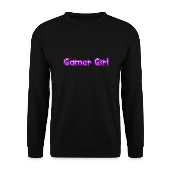 Gamer Girl - Unisex Pullover - Schwarz - Vorne - Alina (178cm) & Michal (187cm)