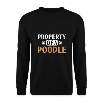 Property Of A Poodle - Unisex Sweatshirt - black - Front - Alina (178cm) & Michal (187cm)
