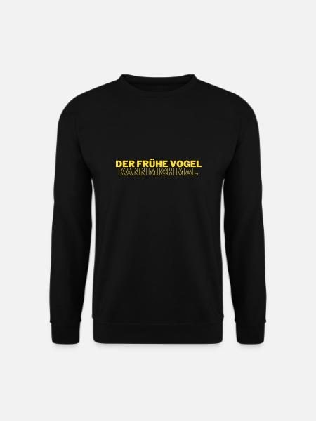 DER FRÜHE VOGEL KANN MICH MAL - Unisex Pullover - Schwarz
