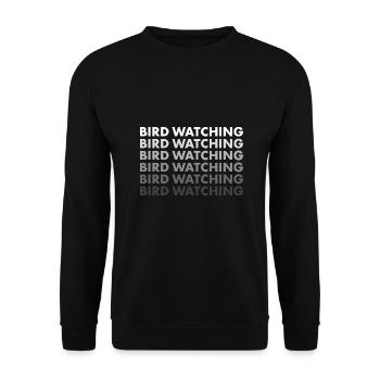 Bird Watcher Bird Watching - Unisex Pullover - Schwarz - Vorne - Alina (178cm) & Michal (187cm)