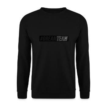dream team - Unisex Pullover - Schwarz - Vorne - Alina (178cm) & Michal (187cm)
