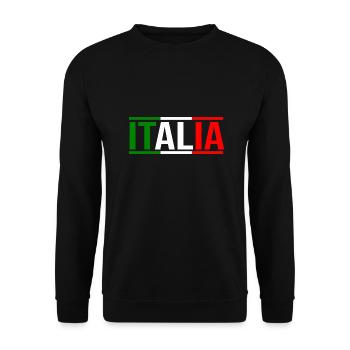 Italia Italian Italian Italy - Unisex Sweatshirt - black - Front - Alina (178cm) & Michal (187cm)