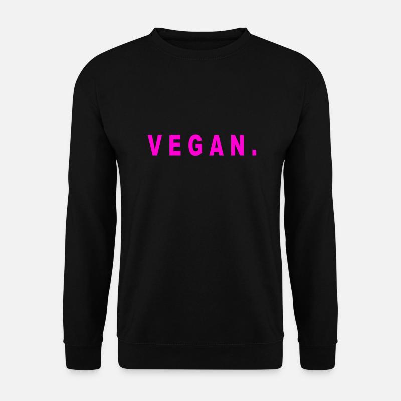 Cadeau de lettrage végétalien - Sweat-shirt Unisexe - noir