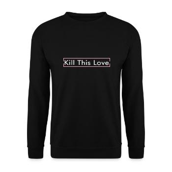 blackpink Pop Love - Sweat-shirt Unisexe - noir - Devant - Alina (178cm) & Michal (187cm)