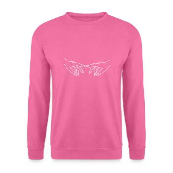 Hände Finger Berührung - Unisex Pullover - Pink - Vorne