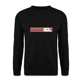 Retro Vintage Motorhome - Unisex Sweatshirt - black - Front - Alina (178cm) & Michal (187cm)
