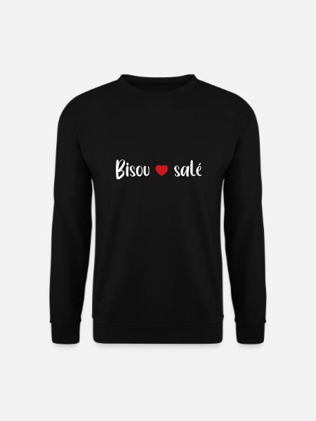 Bisous salé - Sweat-shirt Unisexe - noir