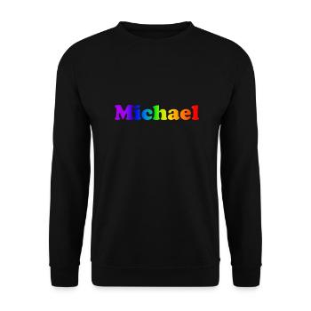 Michael - Unisex Pullover - Schwarz - Vorne - Alina (178cm) & Michal (187cm)