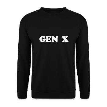 Gen X FAFO Generation X - Unisex Pullover - Schwarz - Vorne - Alina (178cm) & Michal (187cm)