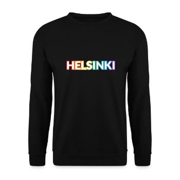 Helsinki Gay Pride Finland LGBTQ - Unisex Sweatshirt - black - Front - Alina (178cm) & Michal (187cm)