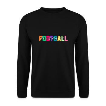 Football Colors - Football Lover Gift - Unisex Sweatshirt - black - Front - Alina (178cm) & Michal (187cm)