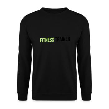 préparateur physique vert noir - Sweat-shirt Unisexe - noir - Devant - Alina (178cm) & Michal (187cm)
