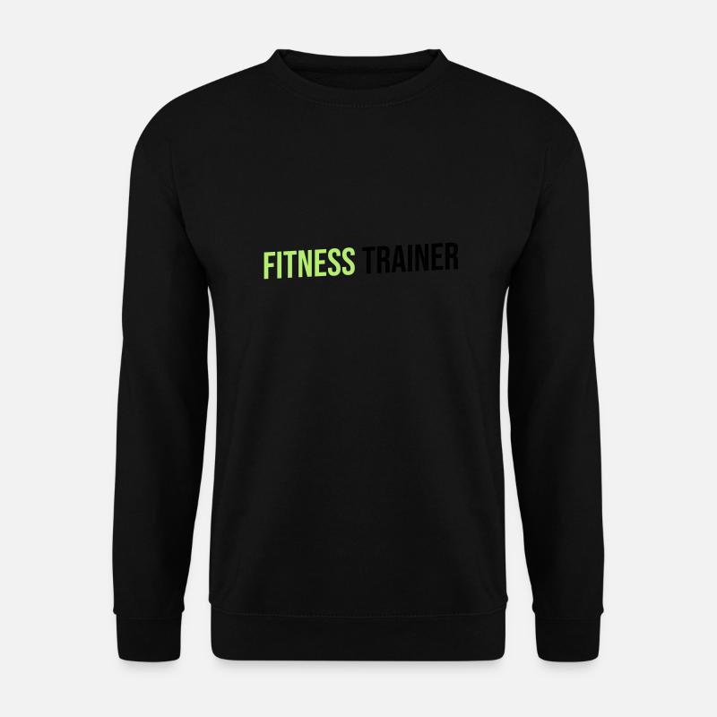 fitness trainer green black - Unisex Pullover - Schwarz