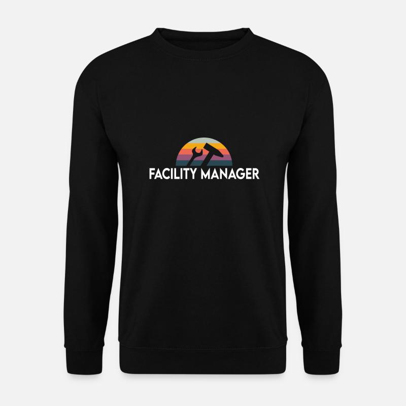 vintage Hausmeister Facility Manager Motiv - Unisex Pullover - Schwarz
