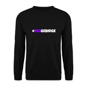 Erzgebirge meine Heimat - Unisex Pullover - Schwarz - Vorne - Alina (178cm) & Michal (187cm)