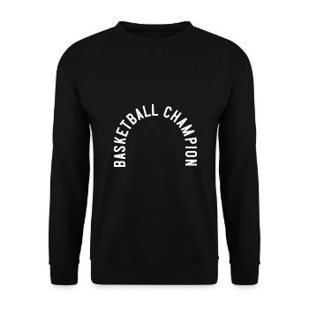 Basketball Champion - Unisex Pullover - Schwarz - Vorne - Alina (178cm) & Michal (187cm)