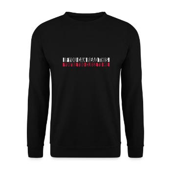 trop près de moi - Sweat-shirt Unisexe - noir - Devant - Alina (178cm) & Michal (187cm)