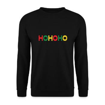 HOHOHO - Unisex Pullover - Schwarz - Vorne - Alina (178cm) & Michal (187cm)