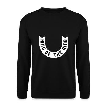Roi de l’anneau - Sweat-shirt Unisexe - noir - Devant - Alina (178cm) & Michal (187cm)