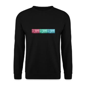 BikeLife Bird - Unisex Pullover - Schwarz - Vorne - Alina (178cm) & Michal (187cm)