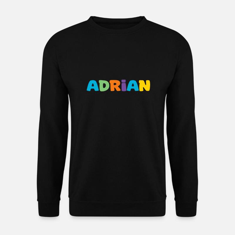Name - Adrian - Unisex Sweatshirt - black