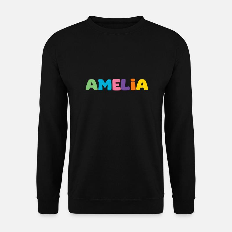 Name - Amelia - Unisex Sweatshirt - black