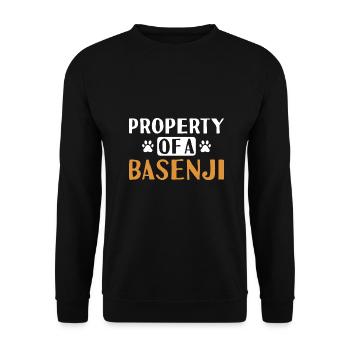 Propriété De Chien D’un Basenji - Sweat-shirt Unisexe - noir - Devant - Alina (178cm) & Michal (187cm)