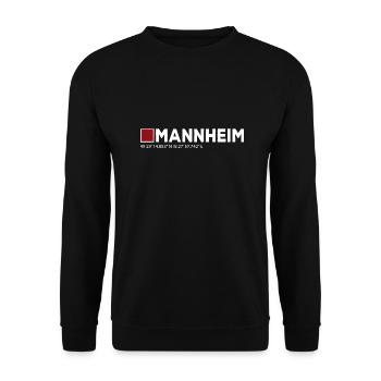 Mannheim Monnem Mannheimat - Unisex Pullover - Schwarz - Vorne - Alina (178cm) & Michal (187cm)