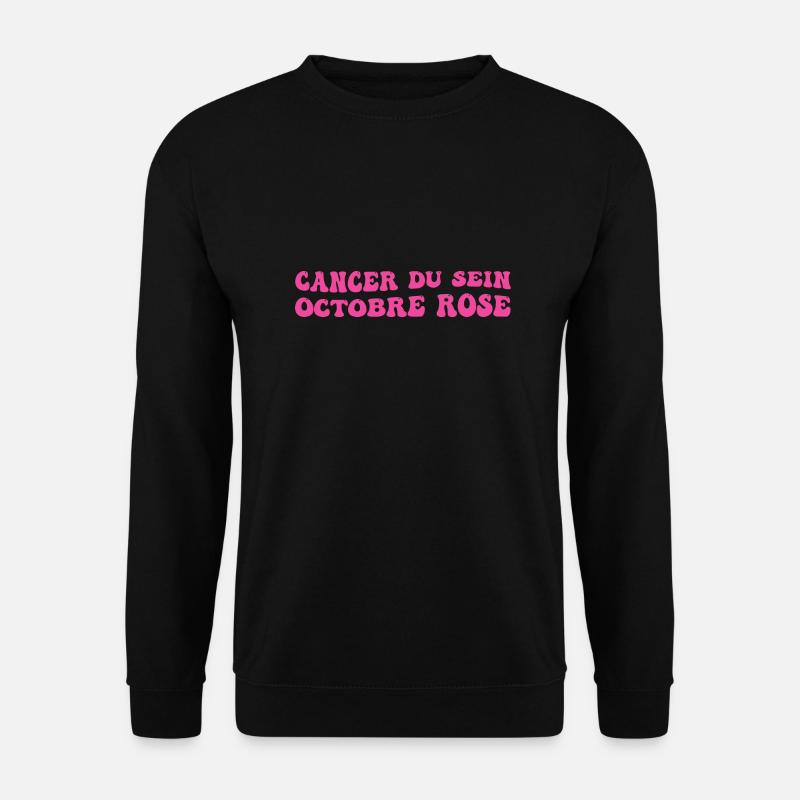 Breast Cancer Pink October - Unisex Sweatshirt - black