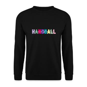 Handball couleurs - cadeau amateur de handball - Sweat-shirt Unisexe - noir - Devant - Alina (178cm) & Michal (187cm)