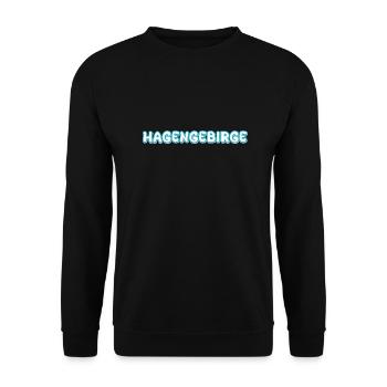 Trekking Hagen Mountains - Unisex Sweatshirt - black - Front - Alina (178cm) & Michal (187cm)