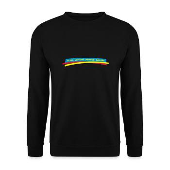 Klima Lüftung Heizung Sanitär - Unisex Pullover - Schwarz - Vorne - Alina (178cm) & Michal (187cm)
