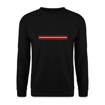 Trait Spana - version 1 - grand - Sweat-shirt Unisexe - noir - Devant - Alina (178cm) & Michal (187cm)