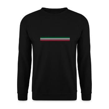 Trait italia - grand - Sweat-shirt Unisexe - noir - Devant - Alina (178cm) & Michal (187cm)